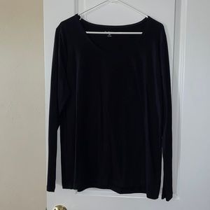 Black long sleeve tee XXL